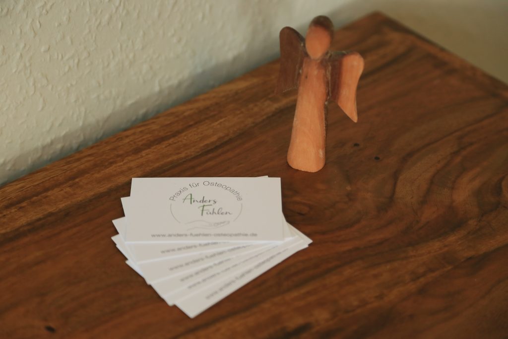 Visitenkarten mit Engel